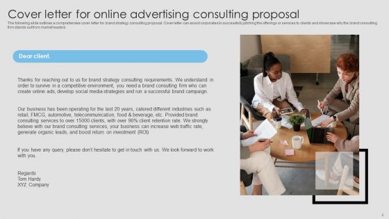 Online Advertising Consulting Proposal Ppt PowerPoint Presentation Complete Deck With Slides