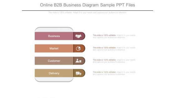 Online B2b Business Diagram Sample Ppt Files