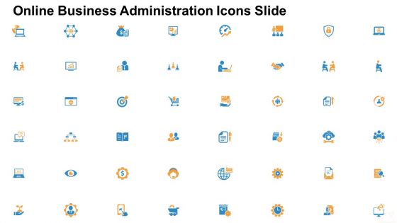 Online Business Administration Icons Slide Ppt Portfolio Clipart Images PDF