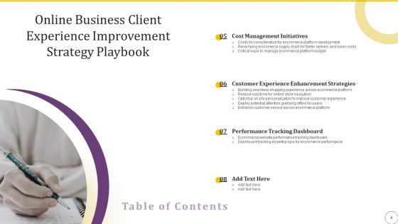 Online Business Client Experience Improvement Strategy Playbook Ppt PowerPoint Presentation Complete With Slides