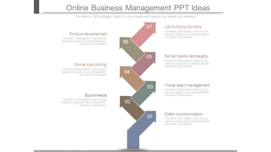 Online Business Management Ppt Ideas