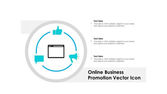 Online Business Promotion Vector Icon Ppt PowerPoint Presentation Icon Visuals