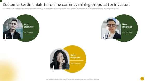 Online Currency Mining Proposal For Investors Ppt PowerPoint Presentation Complete Deck With Slides