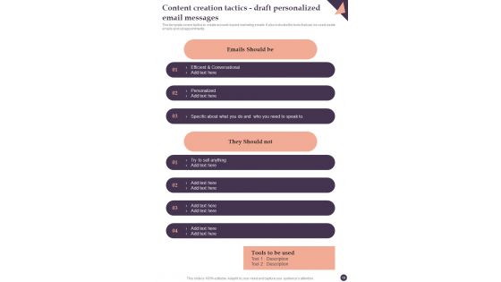Online Marketing And Promotional Guidelines Playbook Template