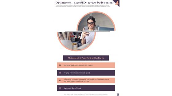 Online Marketing And Promotional Guidelines Playbook Template