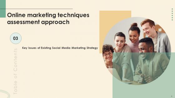 Online Marketing Techniques Assessment Approach Ppt PowerPoint Presentation Complete Deck With Slides