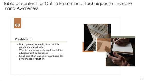 Online Promotional Techniques To Increase Brand Awareness Ppt PowerPoint Presentation Complete Deck With Slides