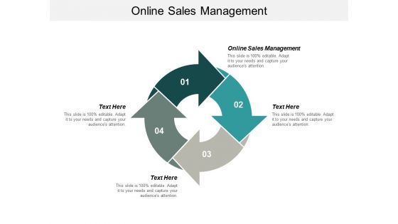 Online Sales Management Ppt PowerPoint Presentation Inspiration Visuals Cpb