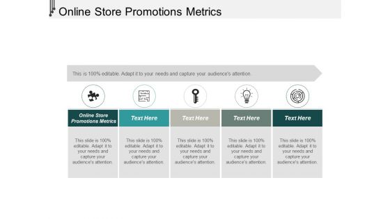Online Store Promotions Metrics Ppt PowerPoint Presentation Gallery Template