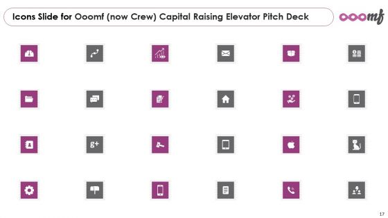 Ooomf Now Crew Capital Raising Elevator Pitch Deck Ppt PowerPoint Presentation Complete Deck With Slides