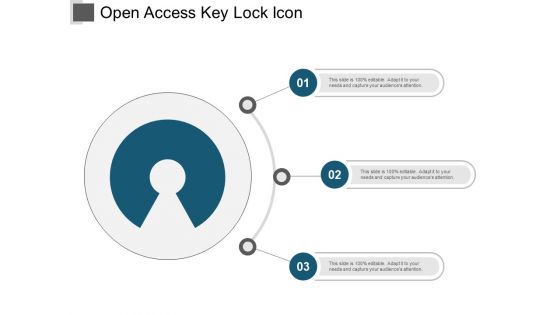 Open Access Key Lock Icon Ppt PowerPoint Presentation Portfolio Designs Download