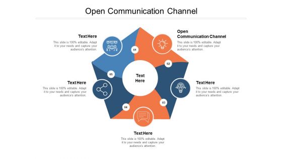 Open Communication Channel Ppt PowerPoint Presentation Infographic Template Deck Cpb