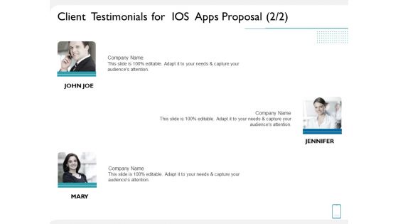 operating system application client testimonials for ios apps proposal ppt portfolio graphics example pdf