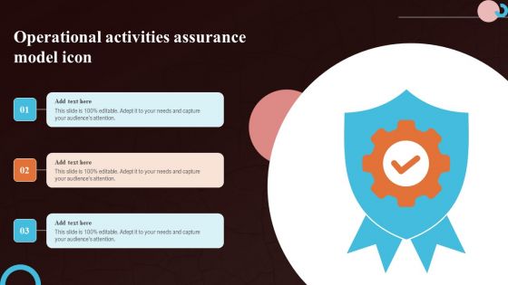 Operational Activities Assurance Model Icon Clipart PDF Operational Activities Assurance Model Icon Clipart PDF
