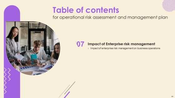 Operational Risk Assessment And Management Plan Ppt PowerPoint Presentation Complete Deck With Slides