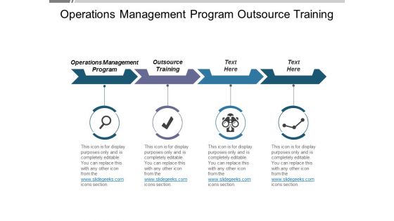 Operations Management Program Outsource Training Ppt PowerPoint Presentation Slides Graphics Download