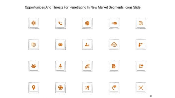 Opportunities And Threats For Penetrating In New Market Segments Ppt PowerPoint Presentation Complete Deck With Slides