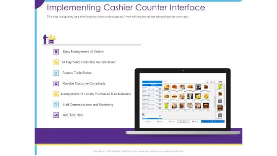 Optimization Restaurant Operations Implementing Cashier Counter Interface Ideas PDF