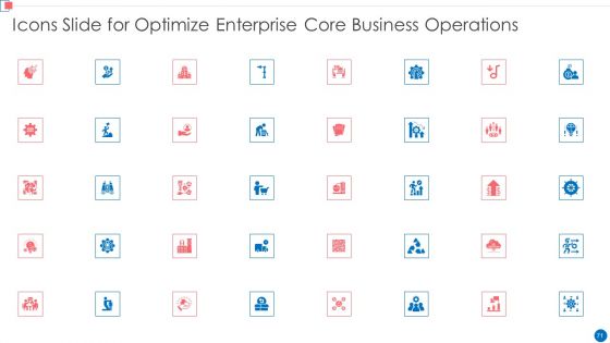 Optimize Enterprise Core Business Operations Ppt PowerPoint Presentation Complete Deck With Slides