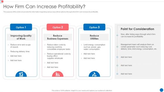 Optimize Enterprise Core How Firm Can Increase Profitability Topics PDF