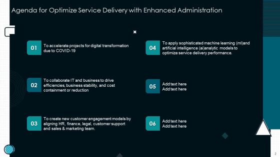 Optimize Service Delivery With Enhanced Administration Ppt PowerPoint Presentation Complete Deck With Slides