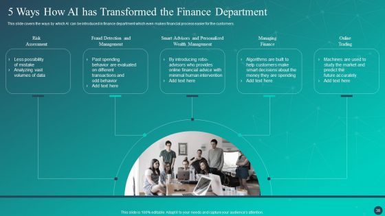 Optimizing AI Strategies To Improve Financial Services Ppt PowerPoint Presentation Complete Deck With Slides