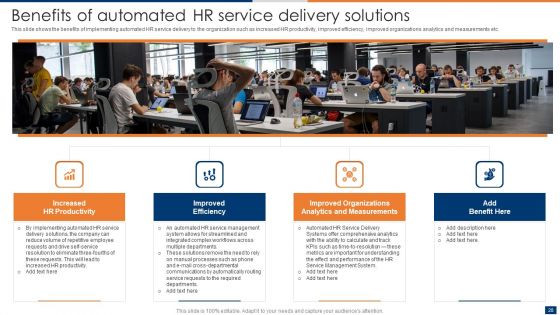 Optimizing Administrative Efficiencies Through Human Resource Service Delivery Ppt PowerPoint Presentation Complete Deck With Slides