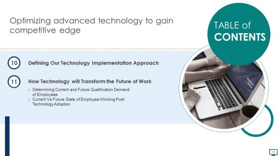 Optimizing Advanced Technology To Gain Competitive Edge Ppt PowerPoint Presentation Complete With Slides