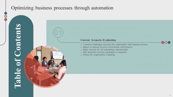Optimizing Business Processes Through Automation Ppt PowerPoint Presentation Complete Deck With Slides