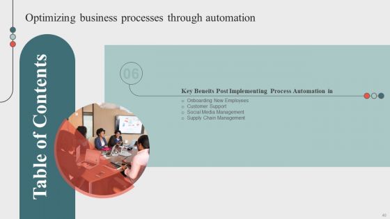 Optimizing Business Processes Through Automation Ppt PowerPoint Presentation Complete Deck With Slides