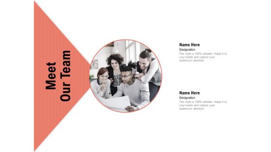 Optimizing Cost During Business Transformation Meet Our Team Ppt PowerPoint Presentation Pictures Diagrams PDF