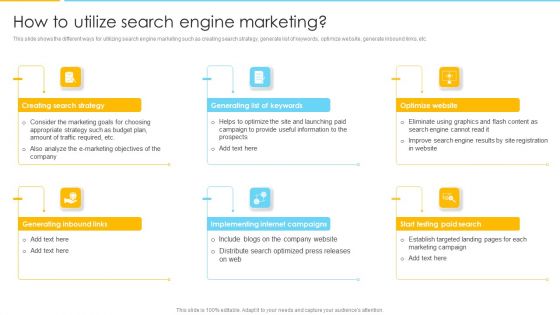 Optimizing Ecommerce Marketing Plan To Improve Sales How To Utilize Search Engine Marketing Guidelines PDF