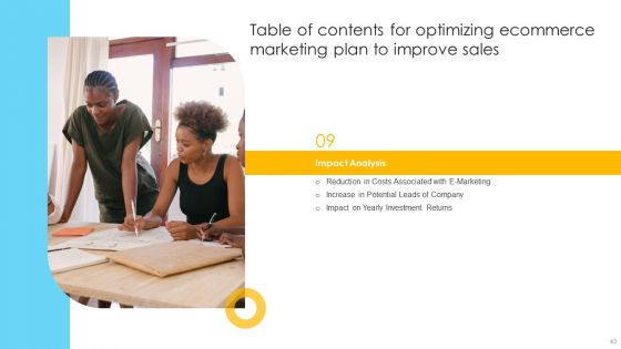 Optimizing Ecommerce Marketing Plan To Improve Sales Ppt PowerPoint Presentation Complete With Slides