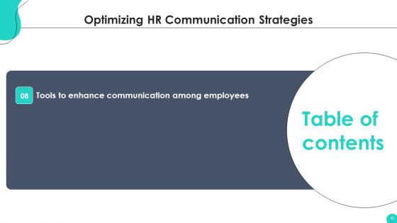 Optimizing HR Communication Strategies Ppt PowerPoint Presentation Complete Deck With Slides