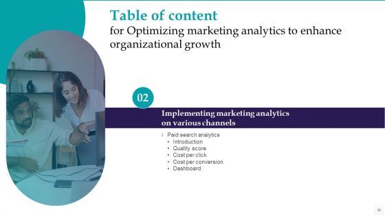 Optimizing Marketing Analytics To Enhance Organizational Growth Ppt PowerPoint Presentation Complete Deck With Slides