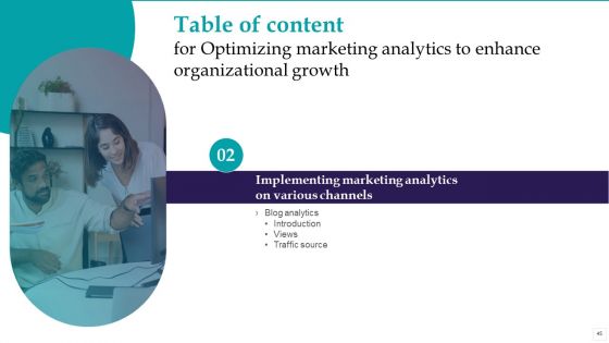 Optimizing Marketing Analytics To Enhance Organizational Growth Ppt PowerPoint Presentation Complete Deck With Slides