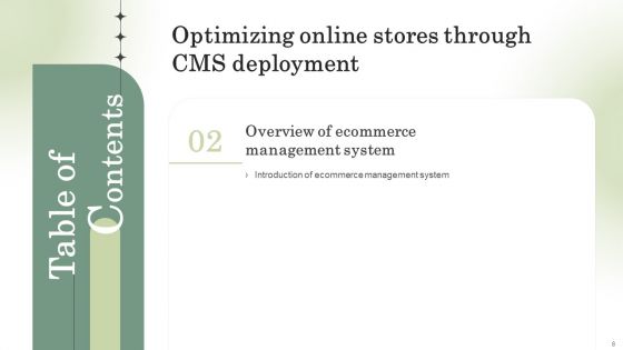 Optimizing Online Stores Through CMS Deployment Ppt PowerPoint Presentation Complete Deck With Slides