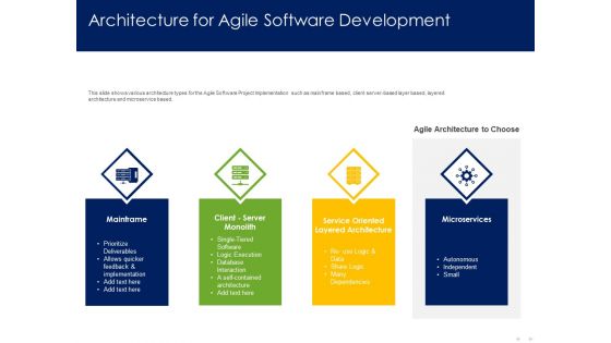 Optimizing Tasks Team Collaboration Agile Operations Architecture For Agile Software Development Designs PDF