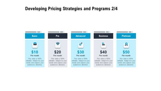 Optimizing The Marketing Operations To Drive Efficiencies Developing Pricing Strategies And Programs Business Inspiration PDF