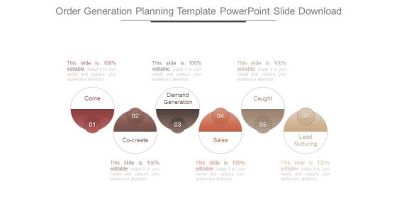 Order Generation Planning Template Powerpoint Slide Download