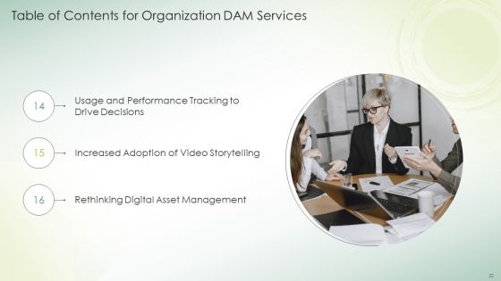 Organization DAM Services Ppt PowerPoint Presentation Complete Deck With Slides