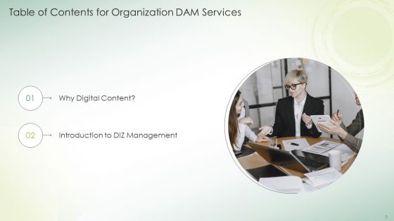 Organization DAM Services Ppt PowerPoint Presentation Complete Deck With Slides