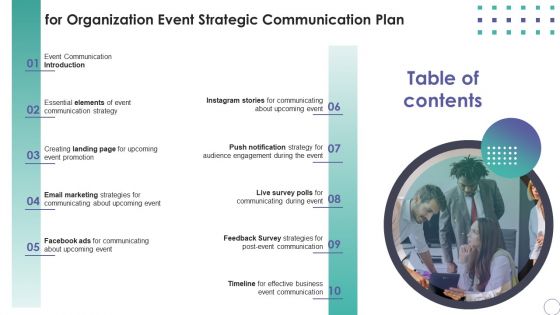 Organization Event Strategic Communication Plan For Organization Event Strategic Communication Plan Formats PDF