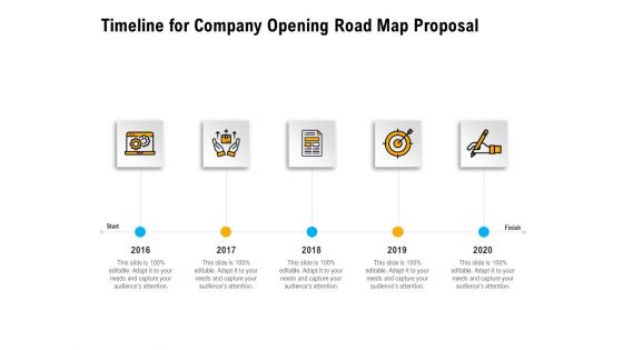 Organization Inception Timeline Proposal Timeline For Company Opening Road Map Proposal Sample PDF