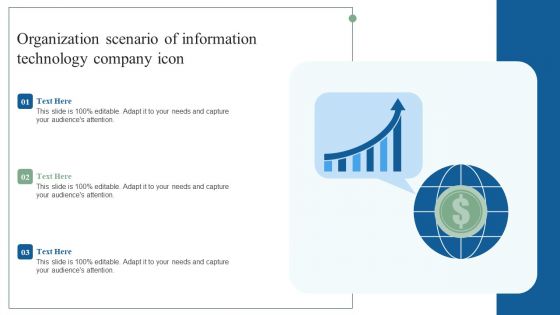 Organization Scenario Of Information Technology Company Icon Ppt File Guide PDF