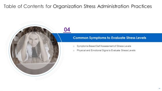 Organization Stress Administration Practices Ppt PowerPoint Presentation Complete Deck With Slides