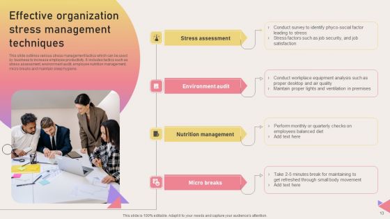 Organization Stress Management Techniques Ppt PowerPoint Presentation Complete Deck With Slides