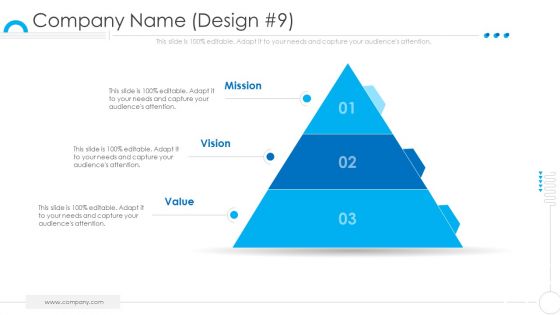 Organization Values Presentation Deck Template Company Name Design 9 Topics PDF