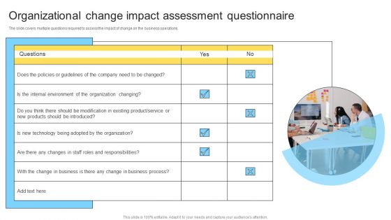 Organizational Change Impact Assessment Questionnaire Ppt PowerPoint Presentation Pictures File Formats PDF