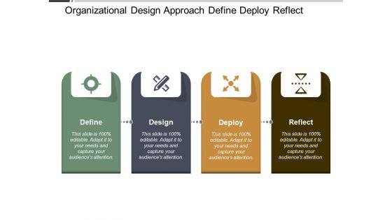 Organizational Design Approach Define Deploy Reflect Ppt PowerPoint Presentation File Maker